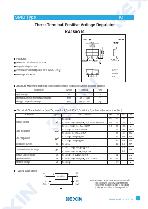 KA180O10 Datasheet PDF KEXIN Industrial