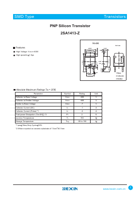 A1413-Z Datasheet PDF KEXIN Industrial