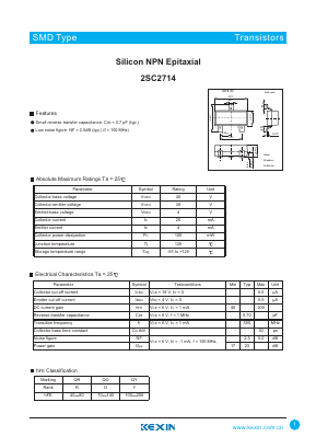 C2714 Datasheet PDF KEXIN Industrial