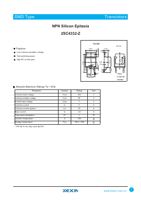 2SC4332-Z Datasheet PDF KEXIN Industrial
