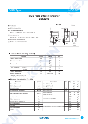 K3296 Datasheet PDF KEXIN Industrial