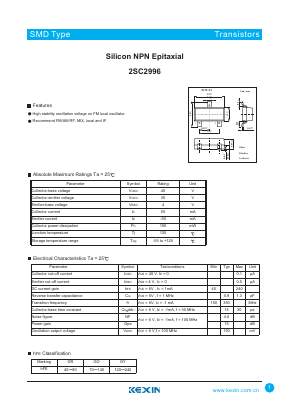 C2996 Datasheet PDF KEXIN Industrial