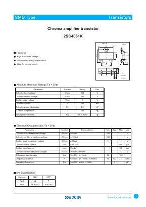 2SC4061K Datasheet PDF KEXIN Industrial