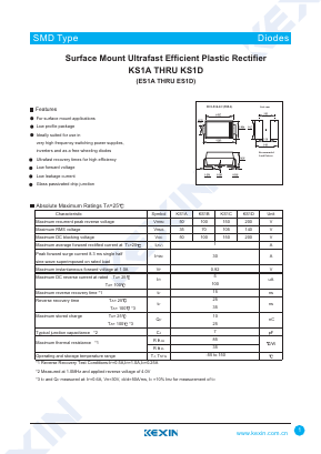 ES1C Datasheet PDF KEXIN Industrial