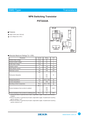 PXT2222A Datasheet PDF KEXIN Industrial