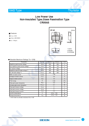 CR08AS-8 Datasheet PDF KEXIN Industrial