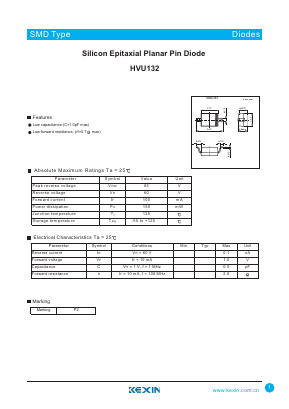 HVU132 Datasheet PDF KEXIN Industrial