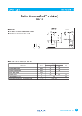 FMY1A Datasheet PDF KEXIN Industrial