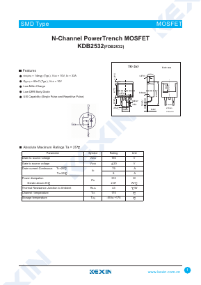 KDB2532 Datasheet PDF KEXIN Industrial