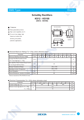 SS100 Datasheet PDF KEXIN Industrial