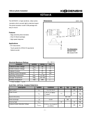 KDT5001A_0604 Datasheet PDF Kodenshi Auk Co., LTD
