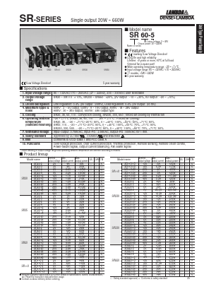 SR660-15 Datasheet PDF DENSEI-LAMBDA