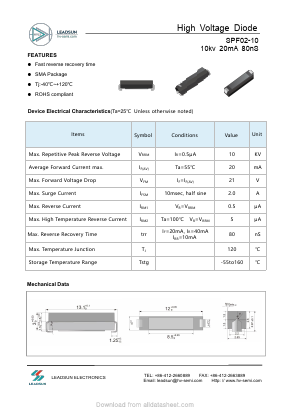 SPF02-10 Datasheet PDF Anshan Leadsun Electronics Co., Ltd