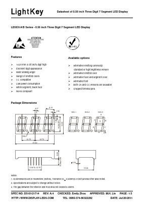 LD5631AB Datasheet PDF LightKey Optoelectronics Ltd.