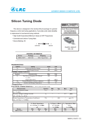 MMVL3102T1 Datasheet PDF Leshan Radio Company,Ltd