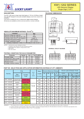 KW1-1202C2 Datasheet PDF Lucky Light Electronic