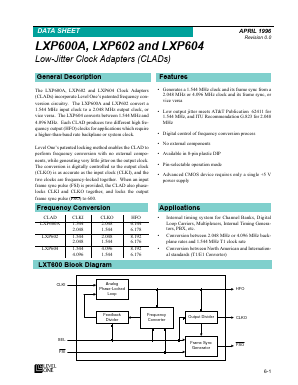 LXP602NE Datasheet PDF Level One