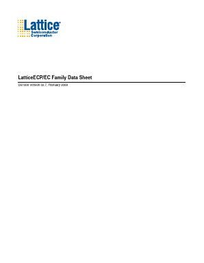 LFECP1E-3QN208I Datasheet PDF Lattice Semiconductor