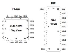 GAL16V8B-20LJ Datasheet PDF Lattice Semiconductor