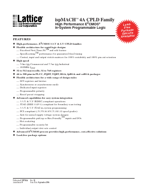 M4A5-384/256-6FAI Datasheet PDF Lattice Semiconductor