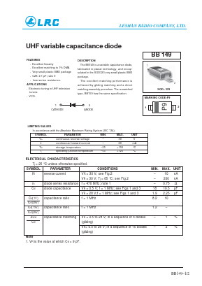 BB149 Datasheet PDF Leshan Radio Company