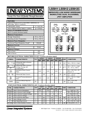 LS5912 Datasheet PDF Linear Integrated System