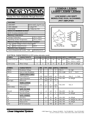 LS3955 Datasheet PDF Linear Integrated System