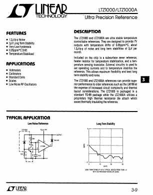 1000A Datasheet PDF Linear Technology