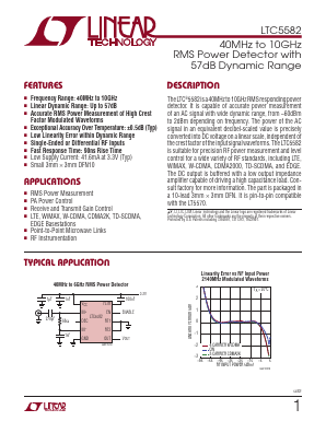 LTC5582IDD Datasheet PDF Linear Technology