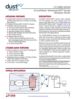 LTC5800-WHM Datasheet PDF Linear Technology