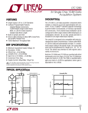 LTC1283CN Datasheet PDF Linear Technology