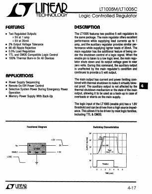 LT1005 Datasheet PDF Linear Technology