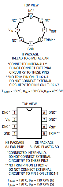 LT1021DCN8-7 Datasheet PDF Linear Technology