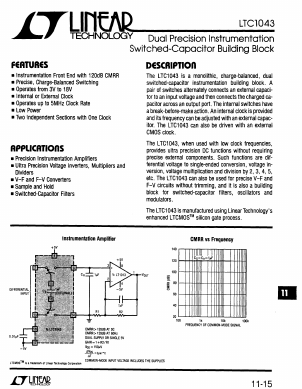 LT1043C Datasheet PDF Linear Technology