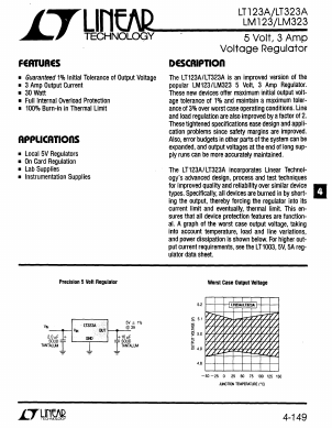 LT123 Datasheet PDF Linear Technology