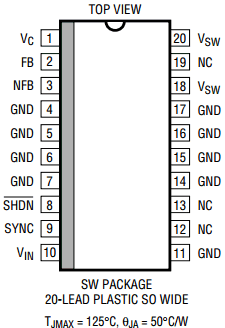 LT1371HVCSW Datasheet PDF Linear Technology
