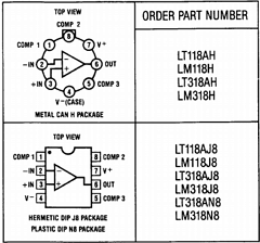 LM118H Datasheet PDF Linear Technology