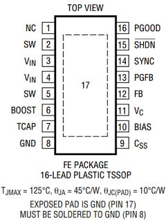 LT3434IFE Datasheet PDF Linear Technology