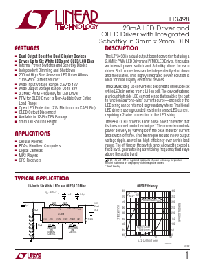 LT3498 Datasheet PDF Linear Technology
