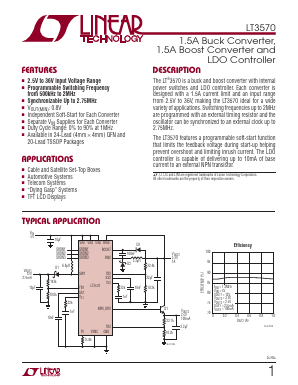 LT3570EFE-TRPBF Datasheet PDF Linear Technology