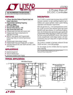 LT3782 Datasheet PDF Linear Technology