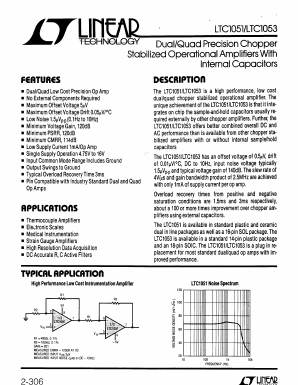 LTC1053 Datasheet PDF Linear Technology