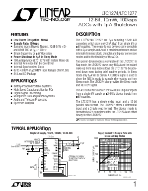 LTC1274 Datasheet PDF Linear Technology