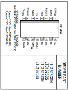 LTC1625 Datasheet PDF Linear Technology