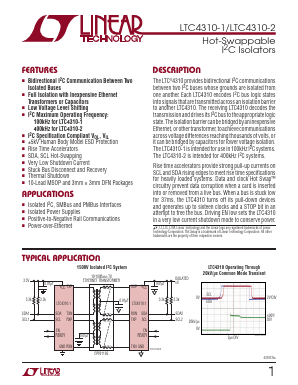 LTC4310CMS-2 Datasheet PDF Linear Technology