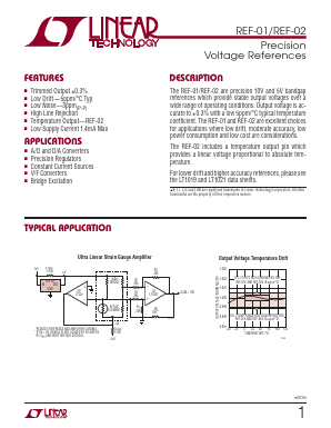 REF-02 Datasheet PDF Linear Technology