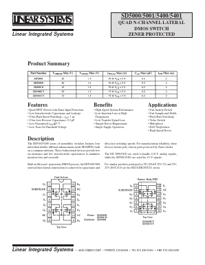 SD5001 Datasheet PDF Linear Technology