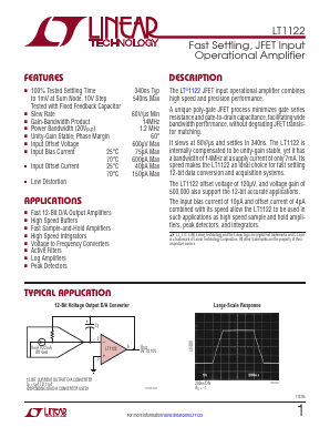 LT1122DS8TRPBF Datasheet PDF Linear Technology
