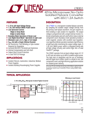 LT8301HS5 Datasheet PDF Linear Technology