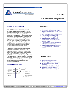 LND393 Datasheet PDF Linear Dimensions Semiconductor